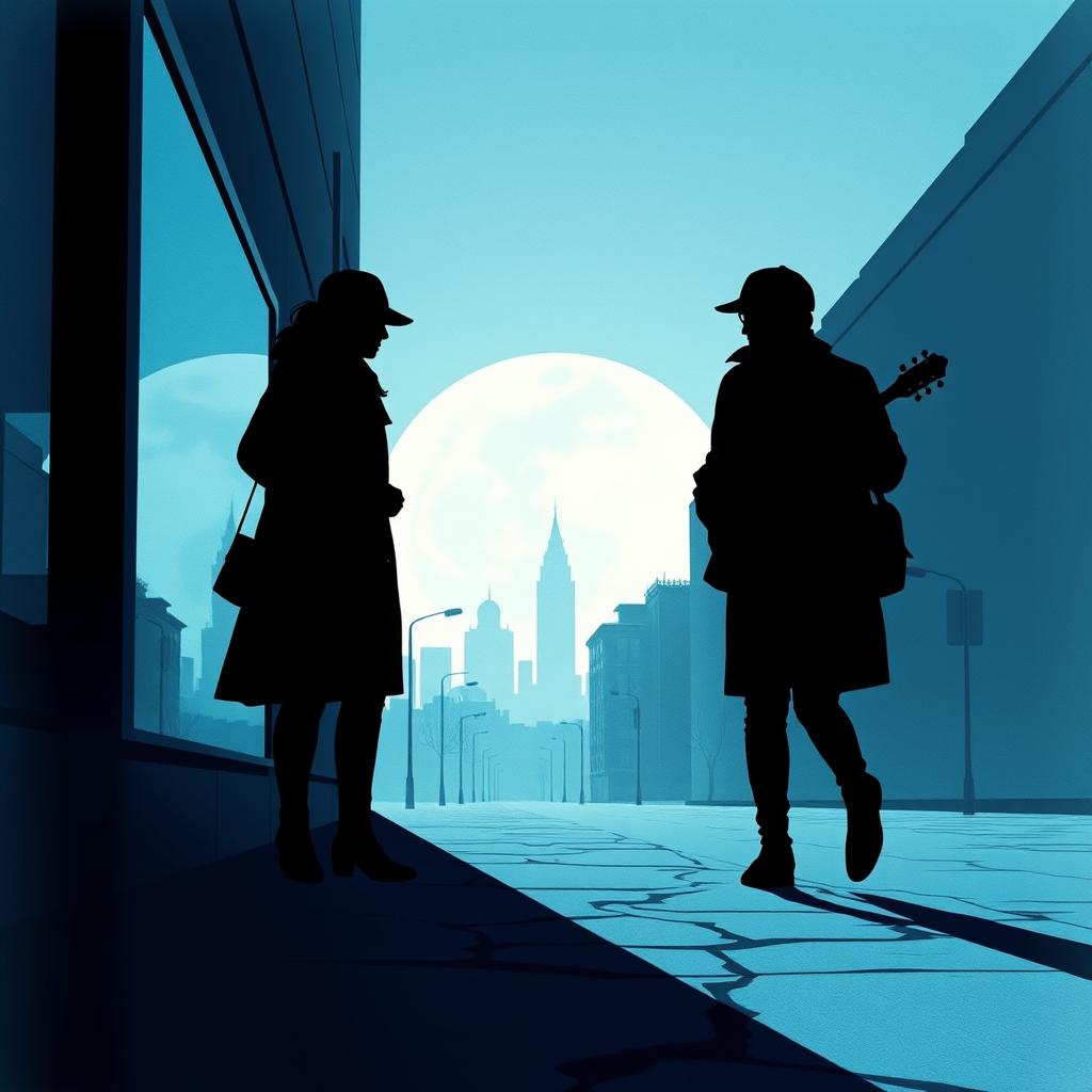Shadows dancing in the dark artwork
