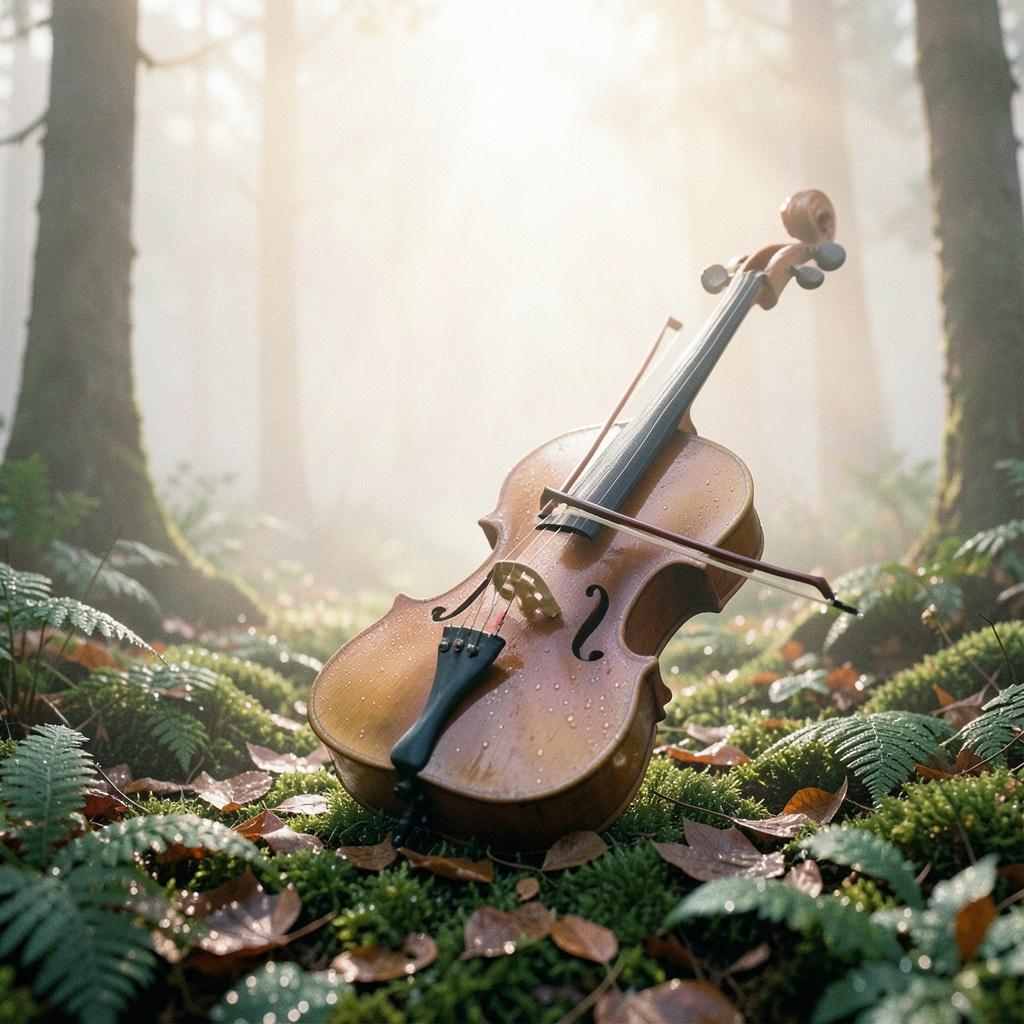 새벽 이슬 맺힌 숲 / Forest Covered in Dawn Dew artwork