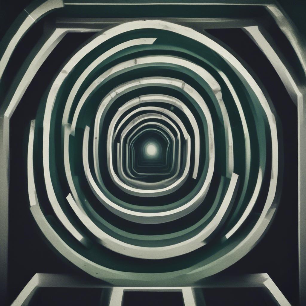 An oppresive harsh electronic and  dark  artwork