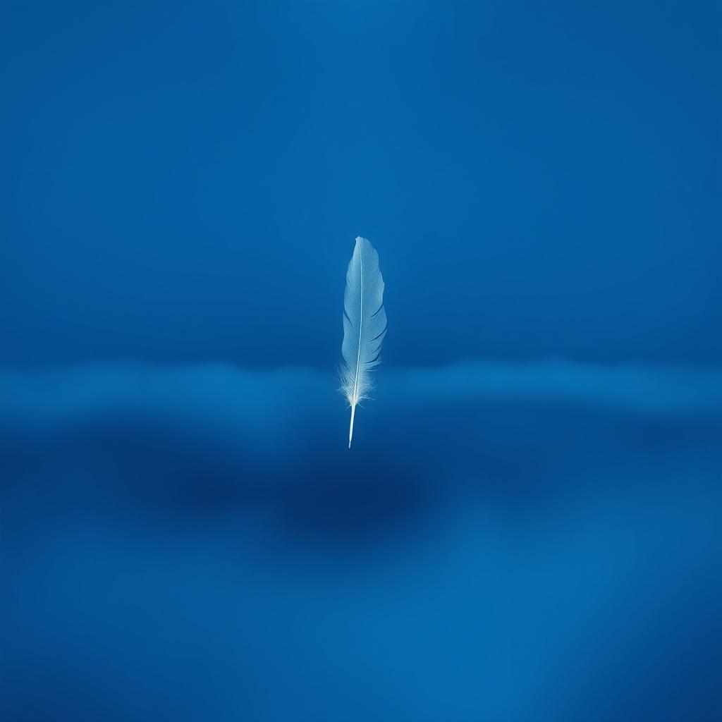 01🌹🦚Time Dissolved in Deep Blue Light | Derin Mavi Işıkta Eriyen Zaman | 在深藍光中融解的時間 artwork