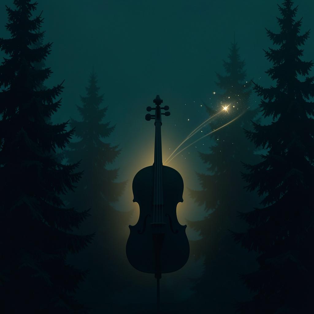 나무 사이의 작은 별 / A Little Star Between the Trees artwork