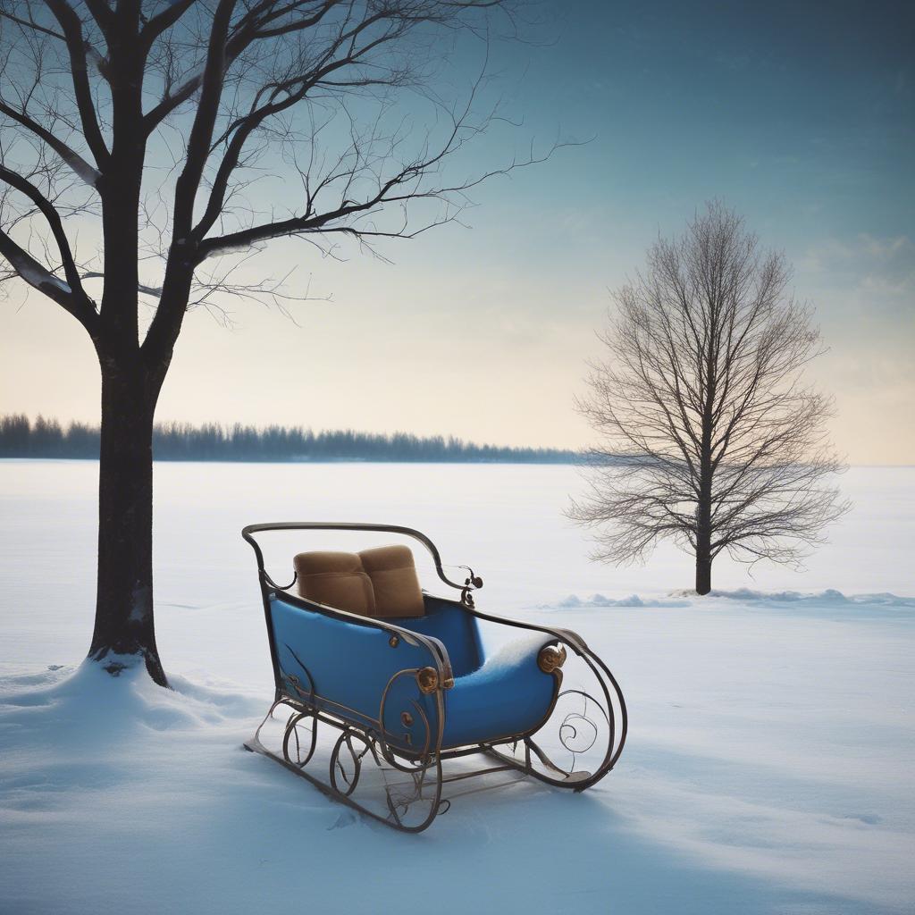 Santa's sleigh is gliding low tonight artwork