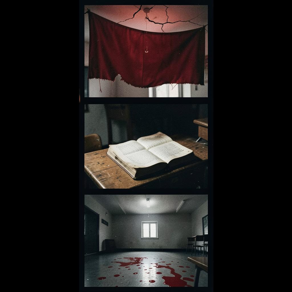 Red Drops in the Classroom artwork