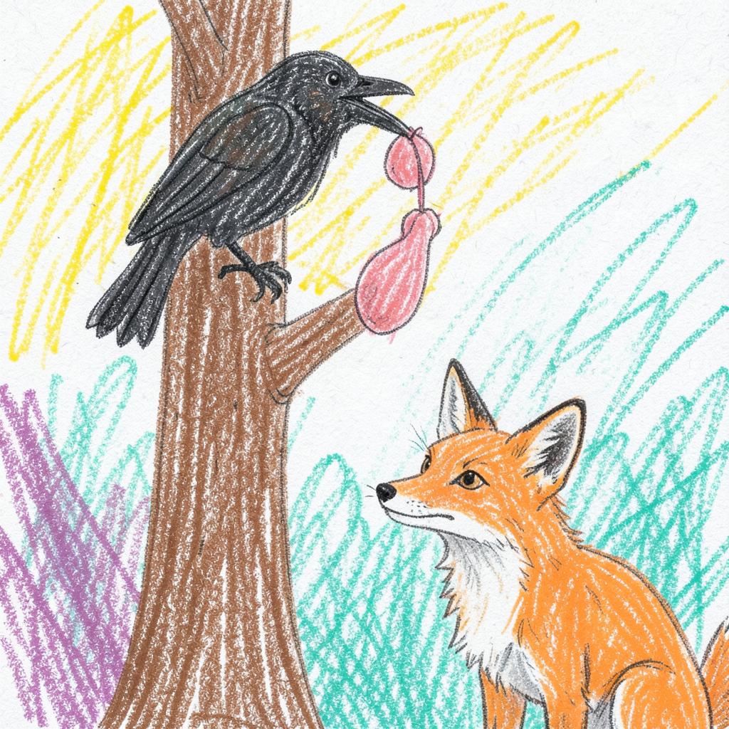 The Fox and the Crow·A Voice and a Feather · 作品封面