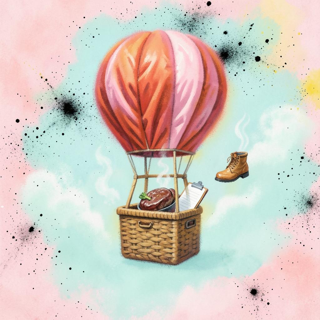 Hot Air Balloon Steak Out 🔪 artwork