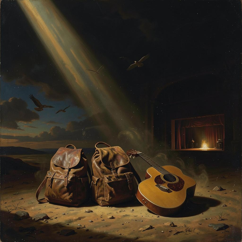 Tre viandanti nel deserto  southern rock artwork