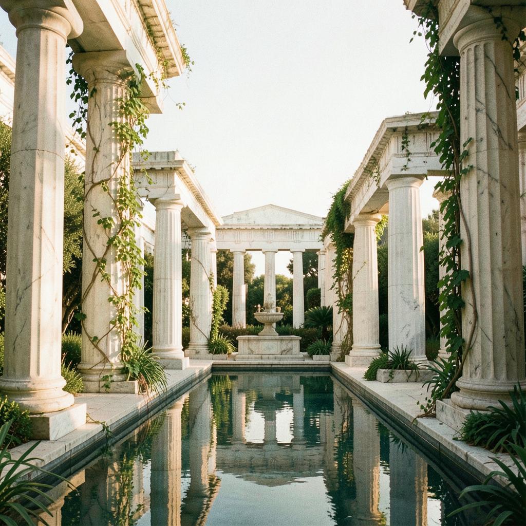 The courtyard artwork