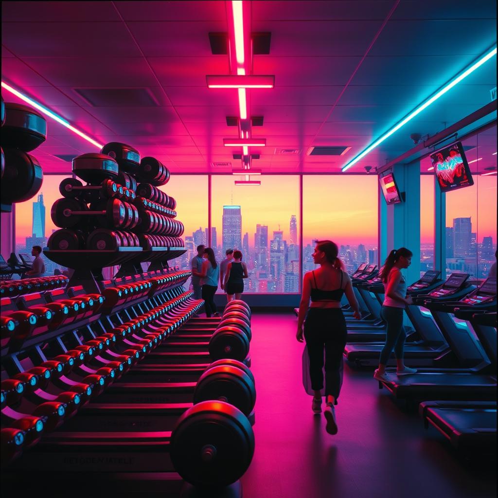 Saturday Set at LA Fitness artwork