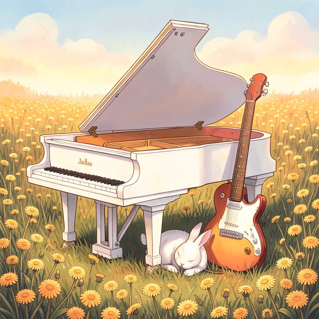 🟧Shining Spring Breeze🎸🎹 Instrumental artwork
