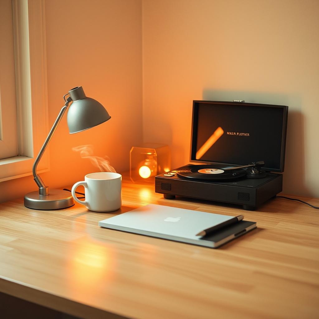 Warm Mug On The Desk artwork