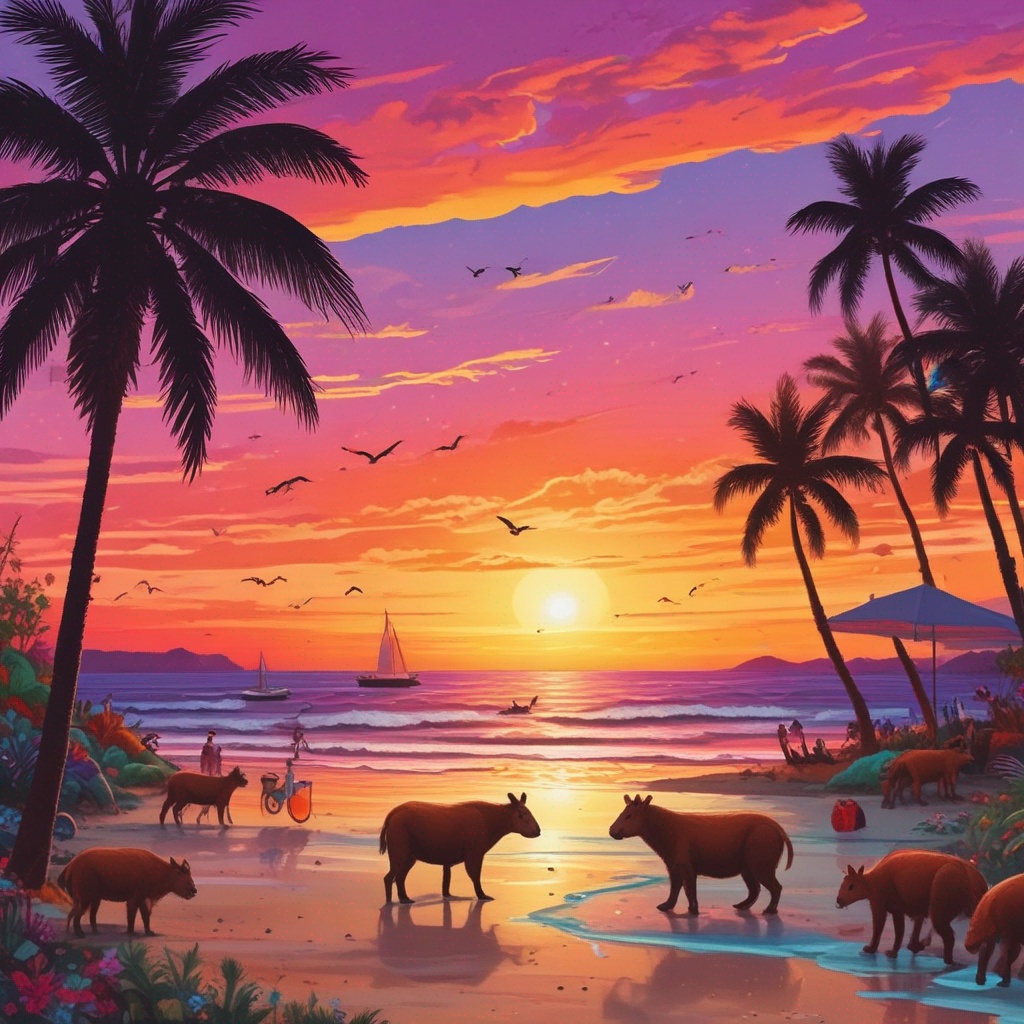 Capyband - Capybara Beach Fiesta artwork