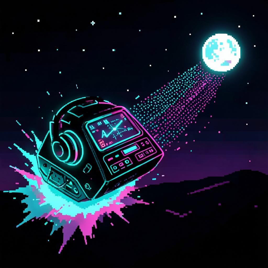 8BIT MOON FLIGHT artwork