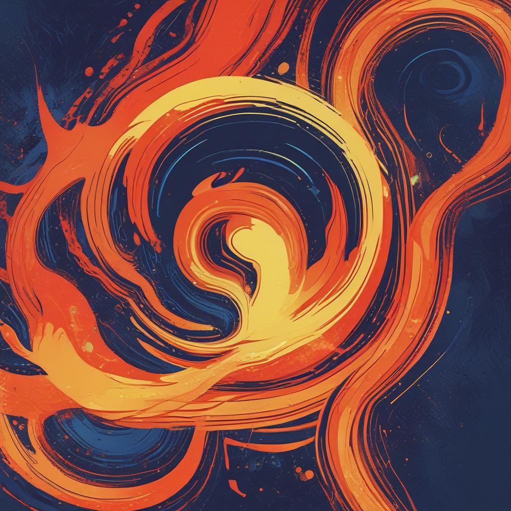 Shiny silk artwork