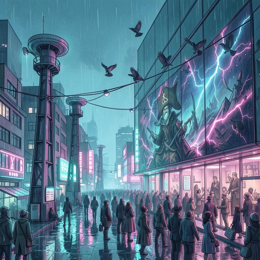 The Broadcast at the Edge of the Feed artwork