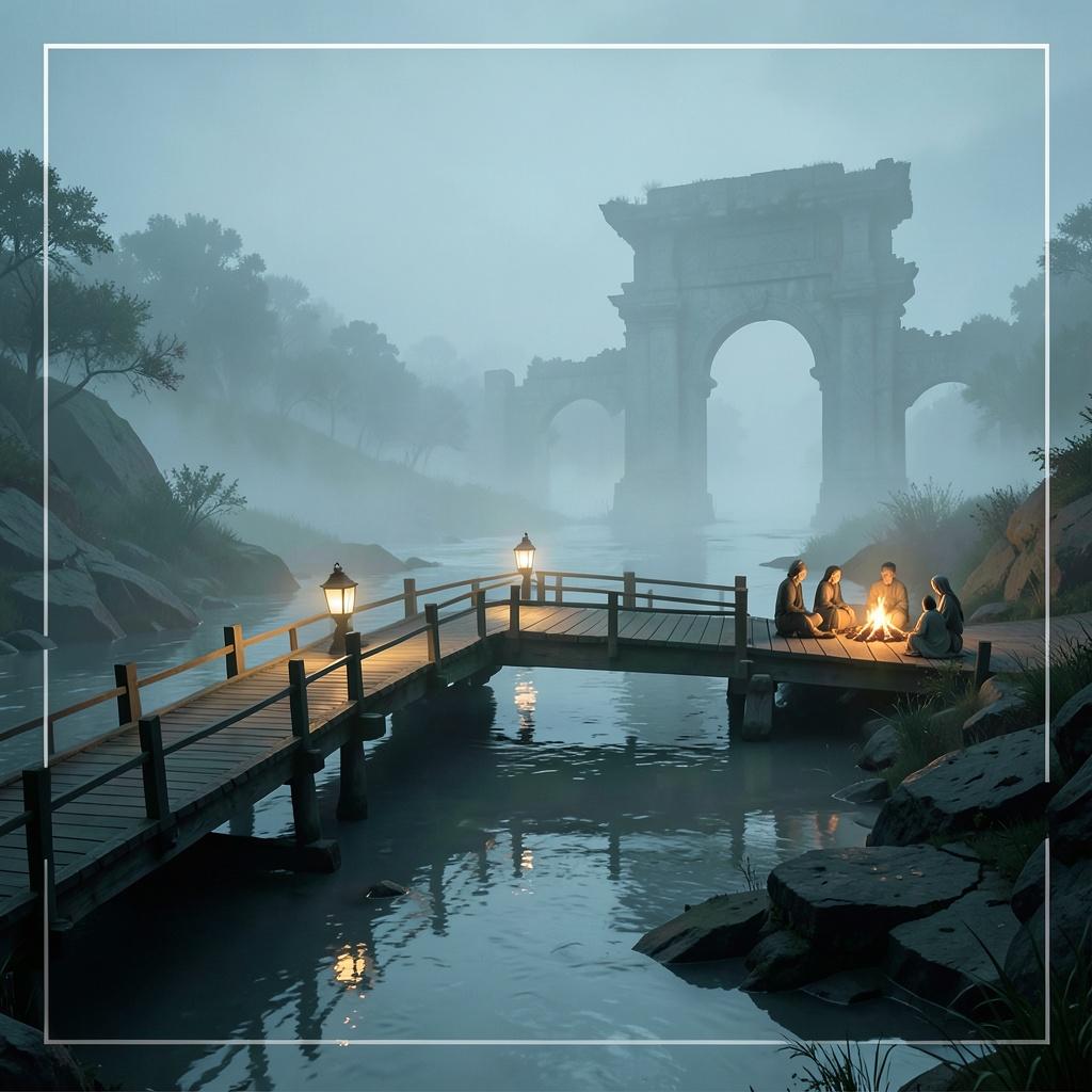 Lantern-Mended Bridge artwork