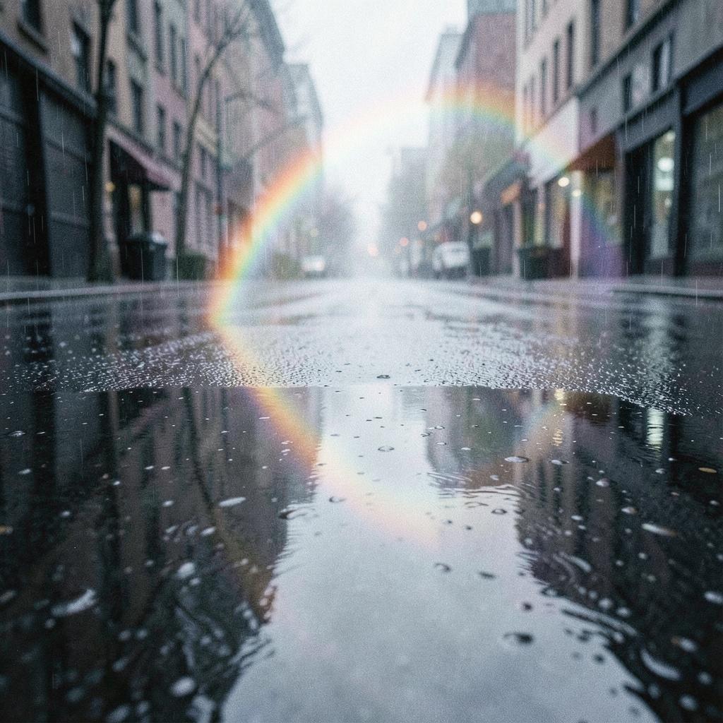ghost rainbow artwork