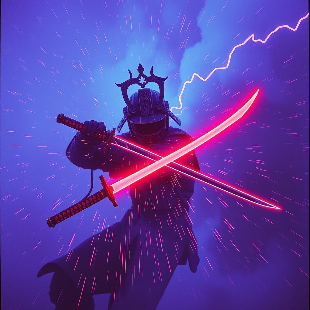 「サイバー侍」 (Saibā Samurai / Cyber Samurai) artwork