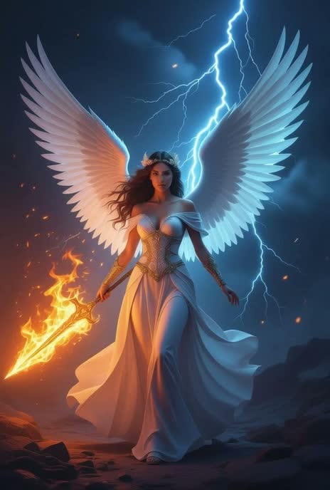 Touched by an angel artwork
