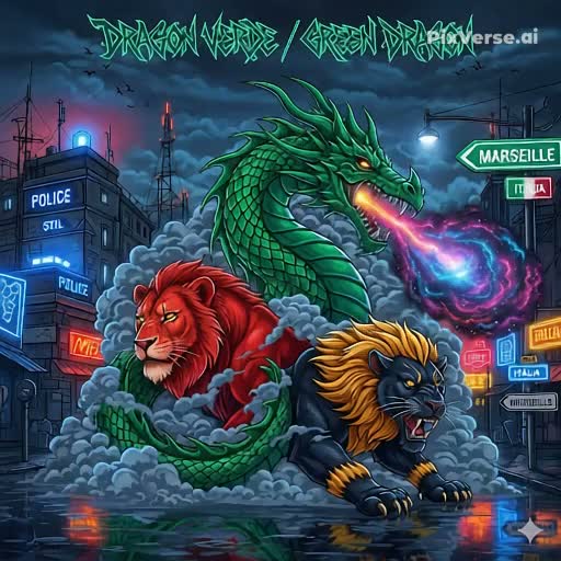Dragon verde español artwork