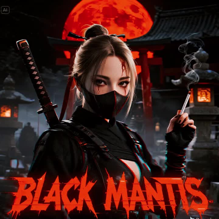 Image for 黒いカマキリ– ᗷᒪᗩᑕK ᗰᗩᑎTIƧ #winelovesflowersstyle 