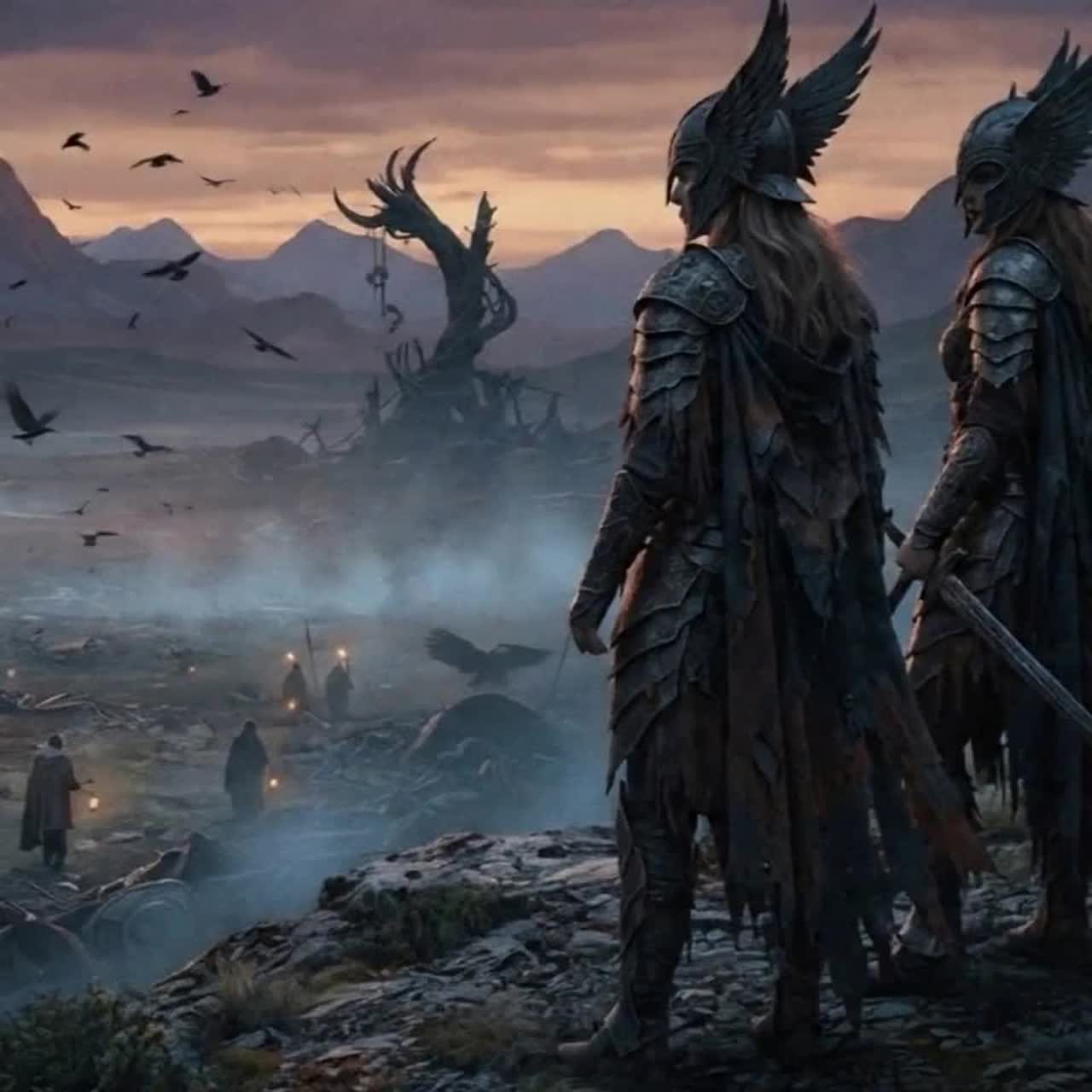 Valkyrie's  Descend on the Battlefield artwork