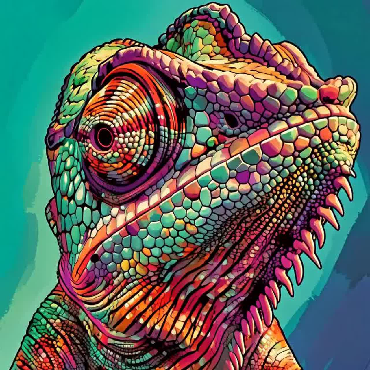 🦎 Coma Chameleon artwork