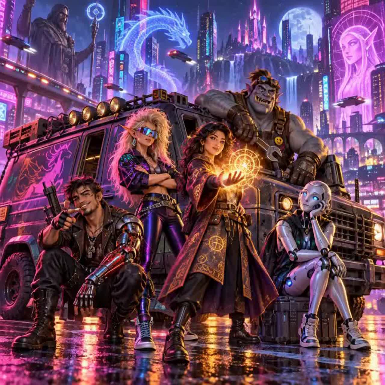 Neon Runaways artwork