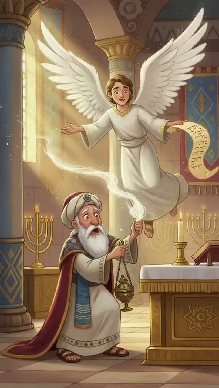 📕5️⃣ God Has Heard Your Prayer (Luke 1:11-22a) artwork