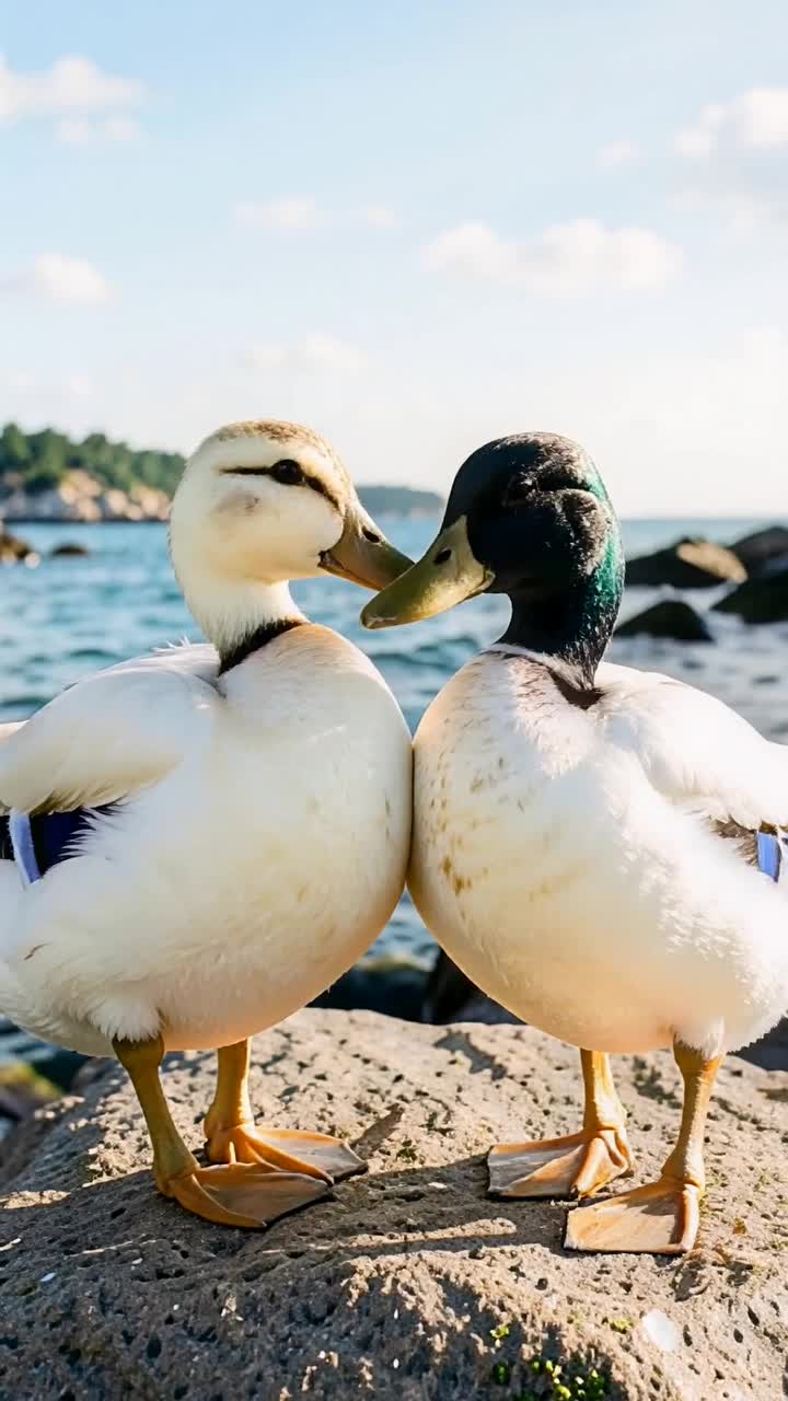 Ducks on the Rocks artwork