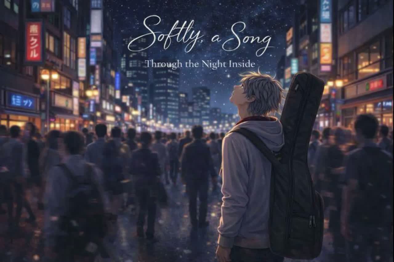 Softly, a Song  – Through the Night Inside – artwork