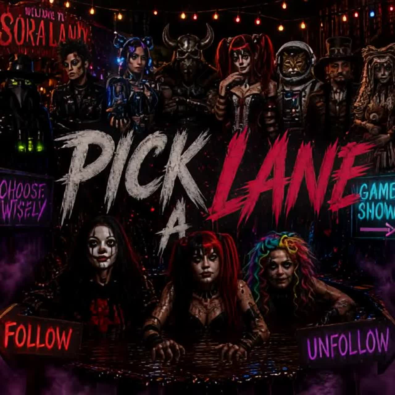 PICK A LANE artwork