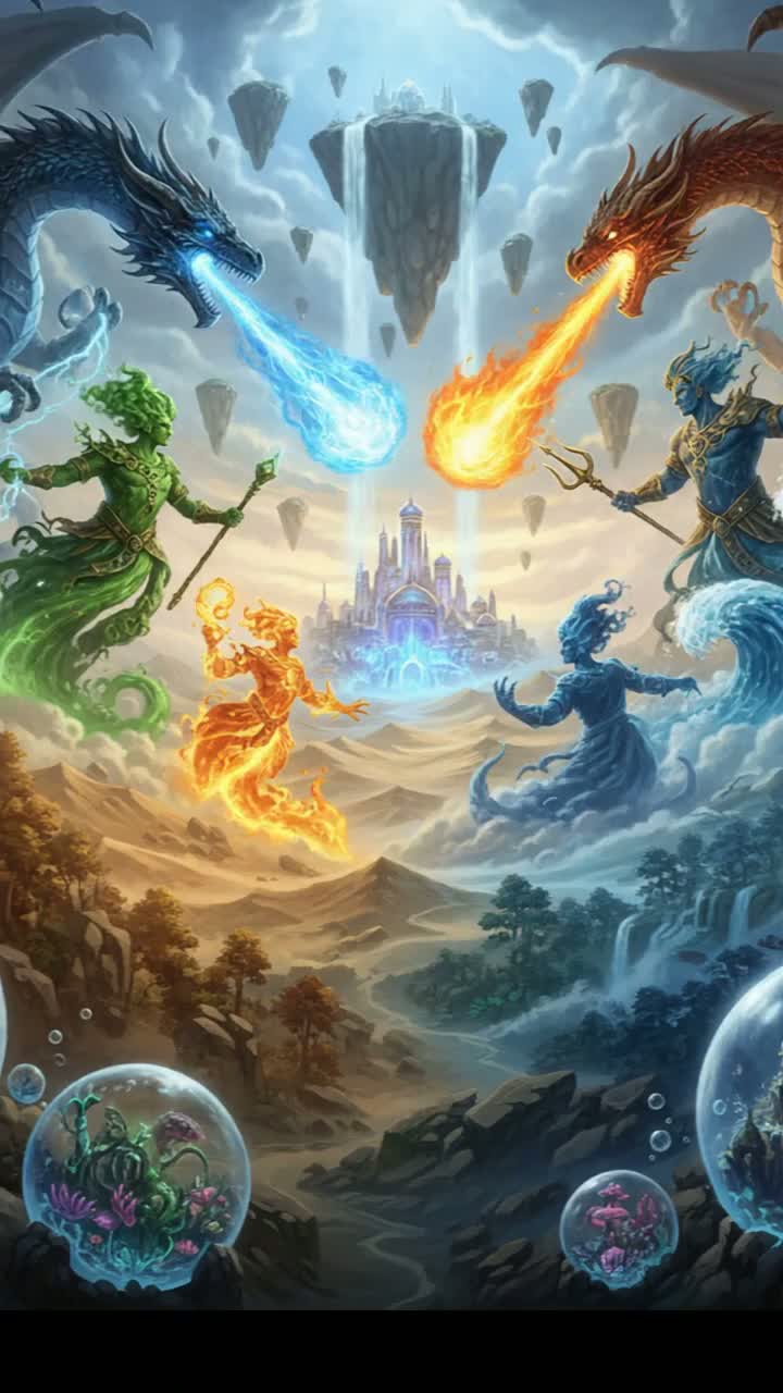 1 - Guerra Primeva, origens elementais. artwork