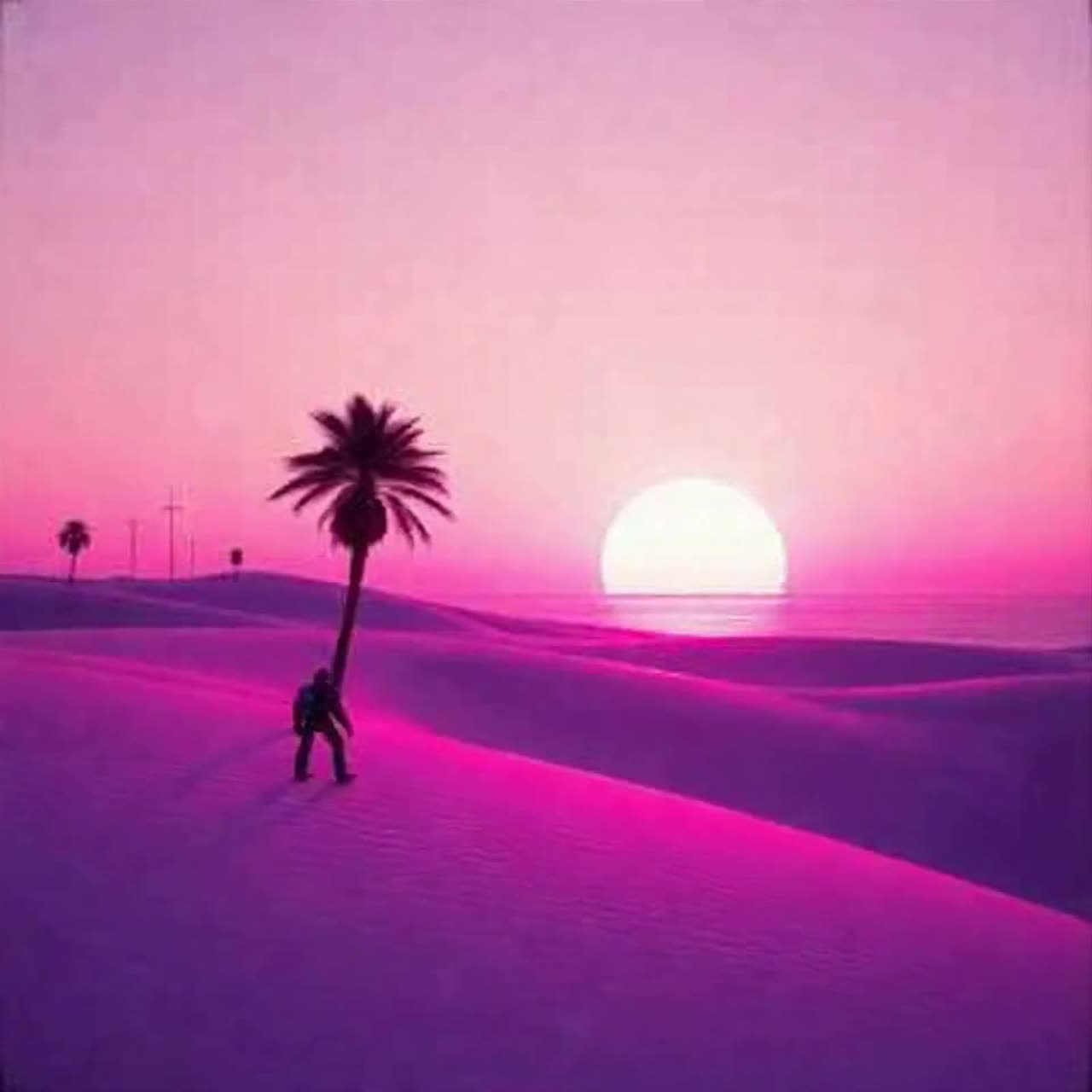 Robots on vacation artwork