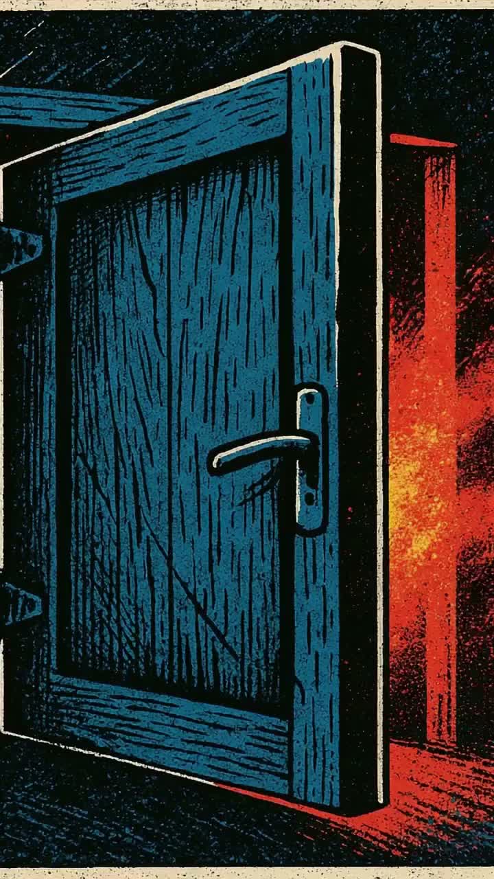 THE DOOR THAT OPENS BACKWARD artwork