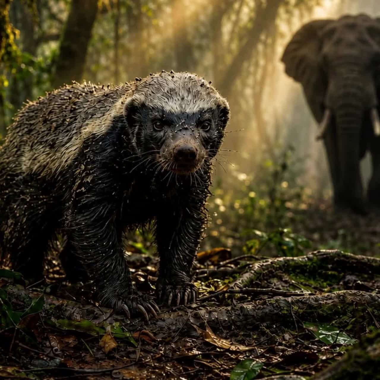 Honey Badger DGAF artwork