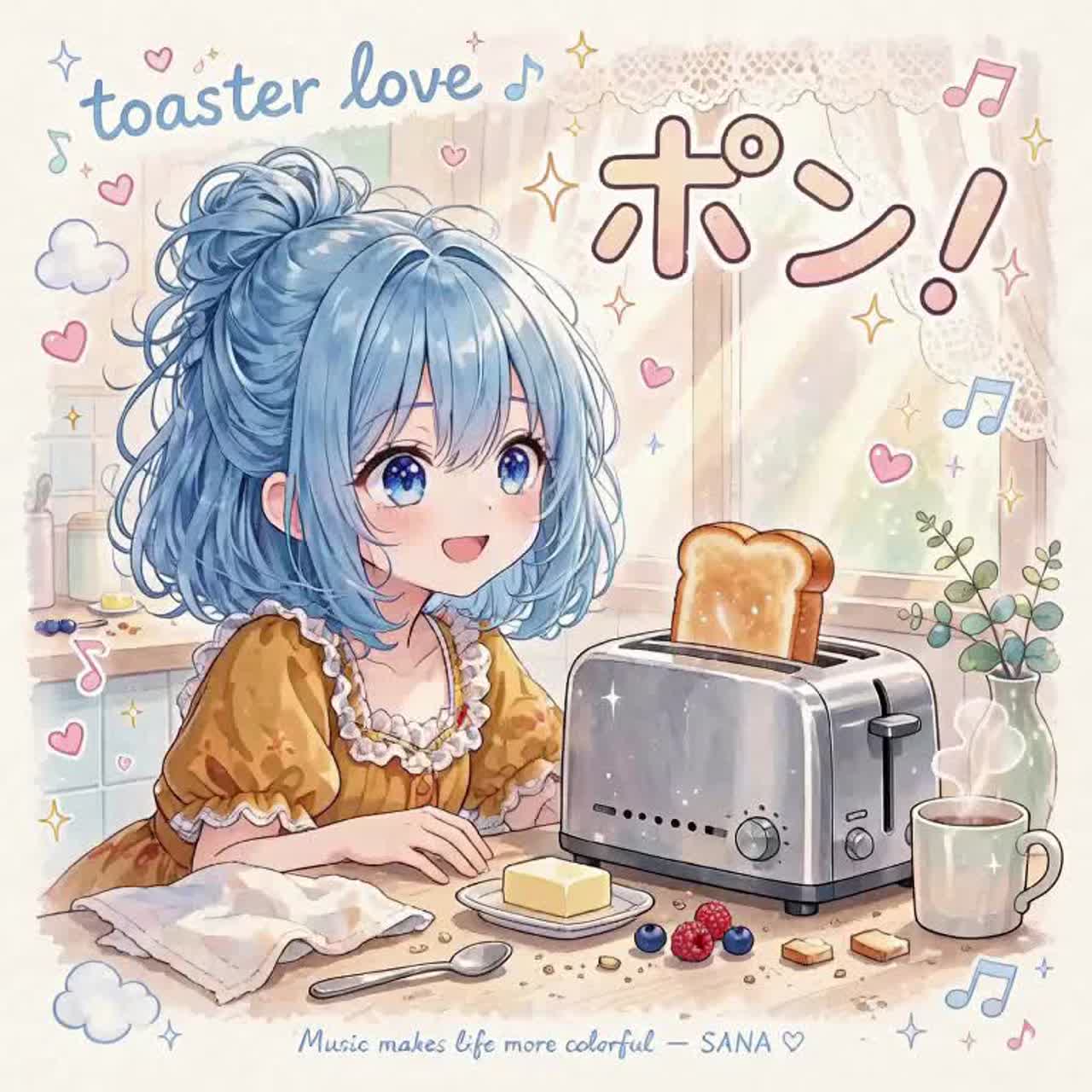 Toaster Love (Kawaii Joke Ver.)  #遊び心解放祭 artwork