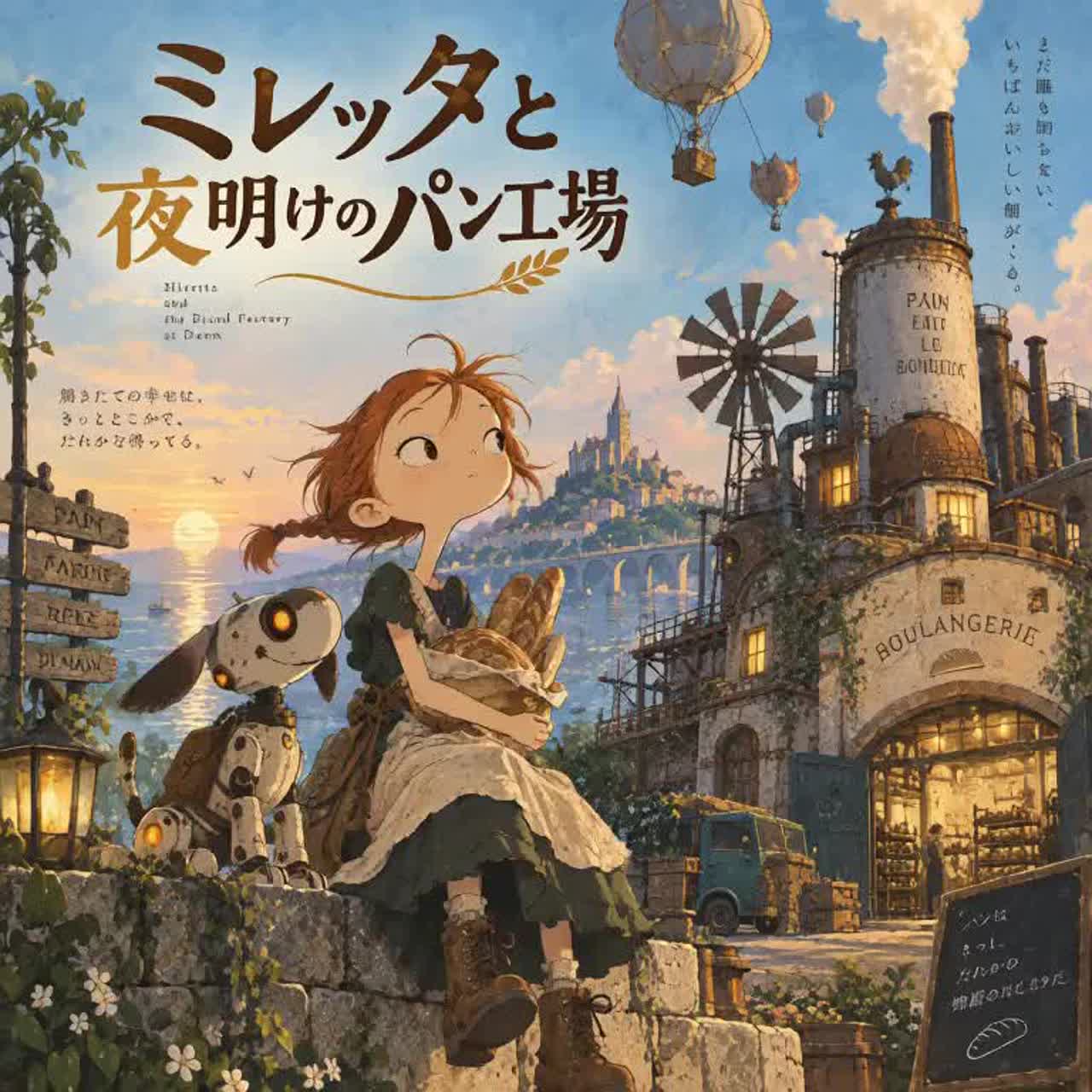 ミレッタと夜明けのパン工場 artwork