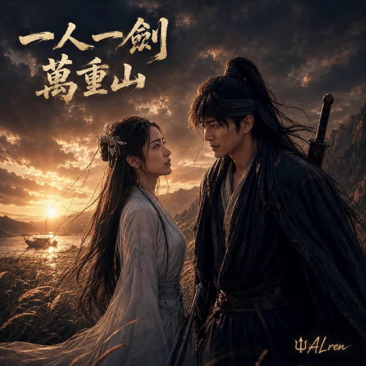 一人一劍萬重山｜台語｜One Man, One Sword, Ten Thousand Mountains artwork