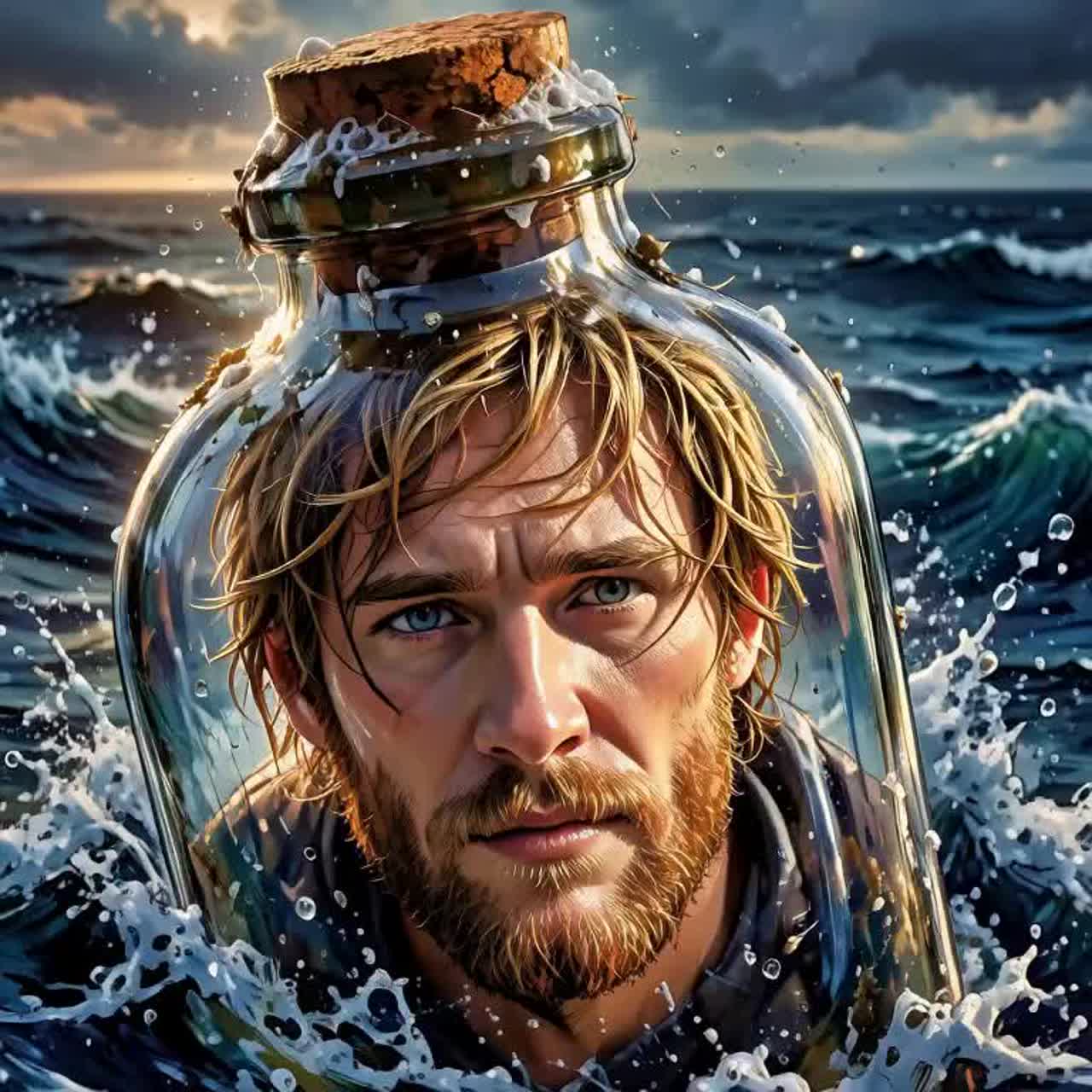 🏝 Message in a Bottle artwork