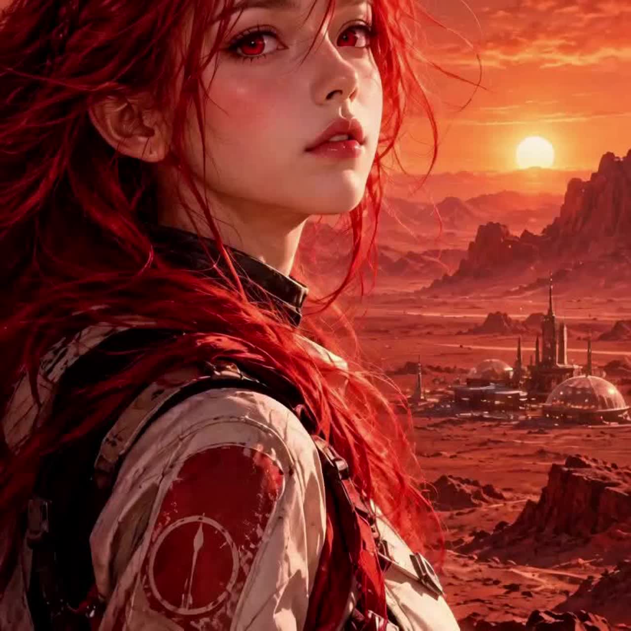 赤い星の新人類#spaceport artwork