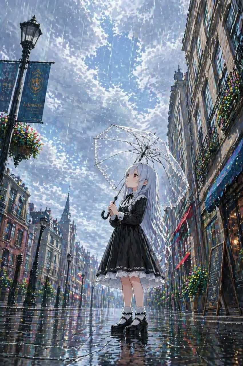 rainy drops artwork