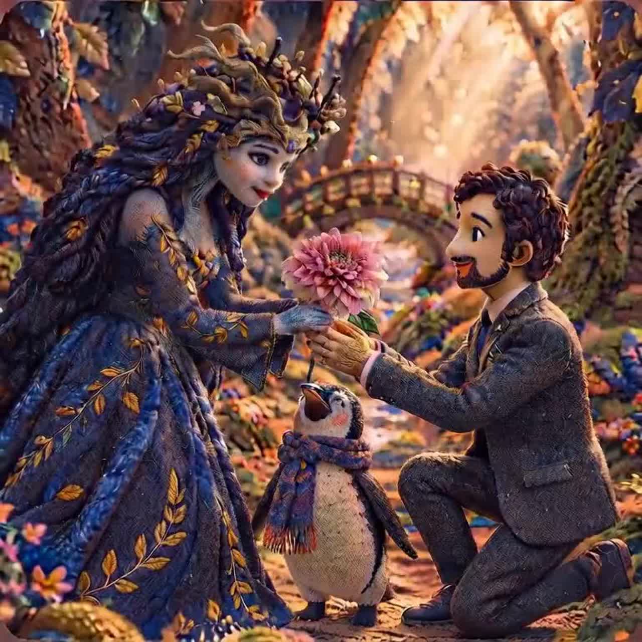 Le Jardin des Quatre Âmes 💙🌸🐧🎩 4