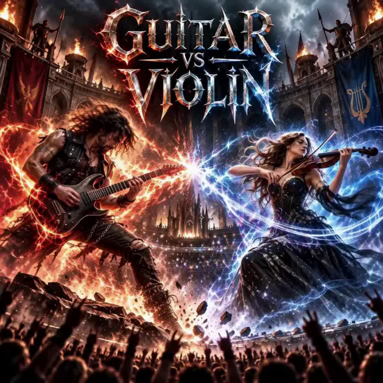 Guitar vs Violin artwork