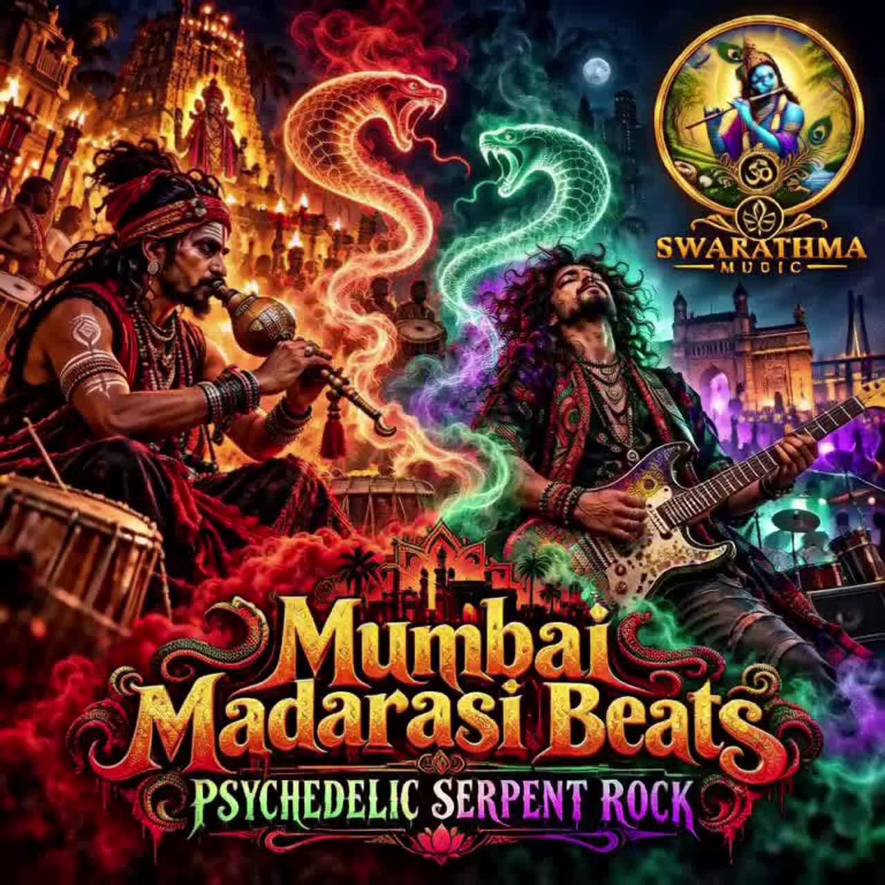 Mumbai Madarasi Beats - Psychedelic Serpent Rock artwork