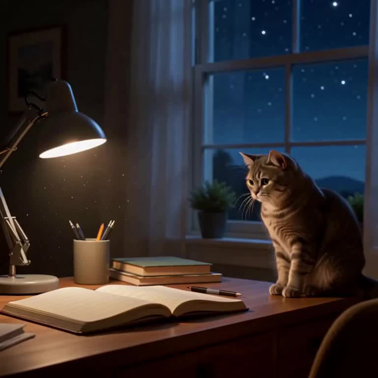 🌛Лунный кот 4 🐈 artwork