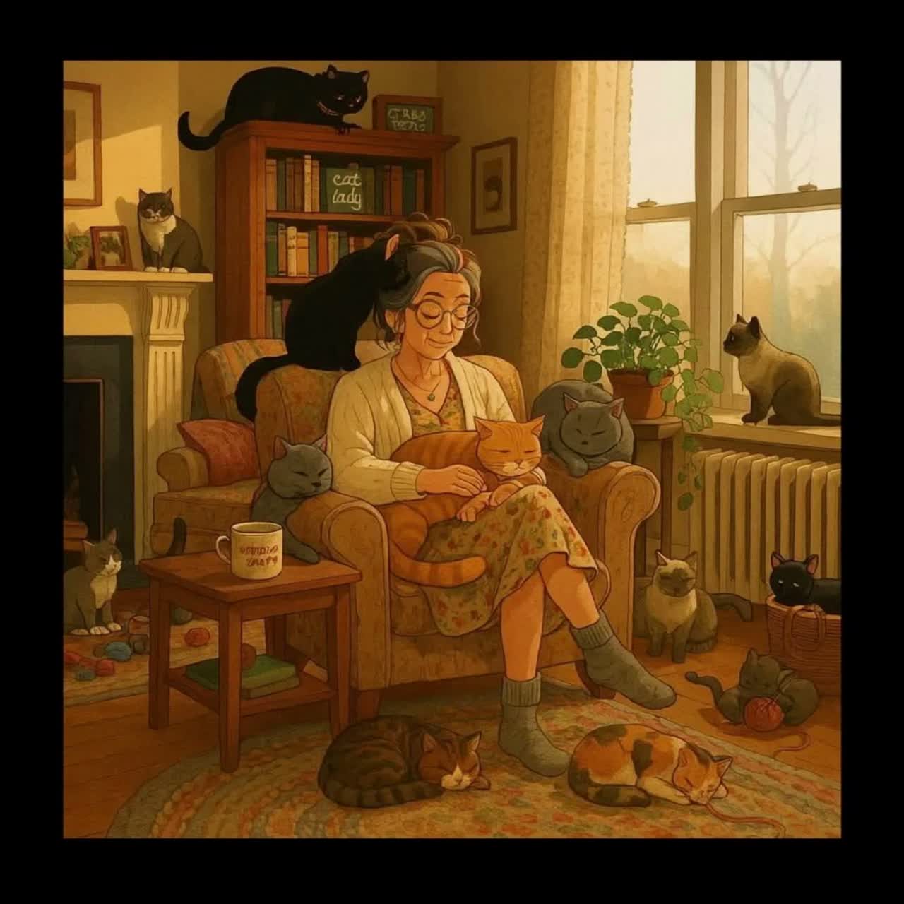“Crazy Cat Lady” artwork