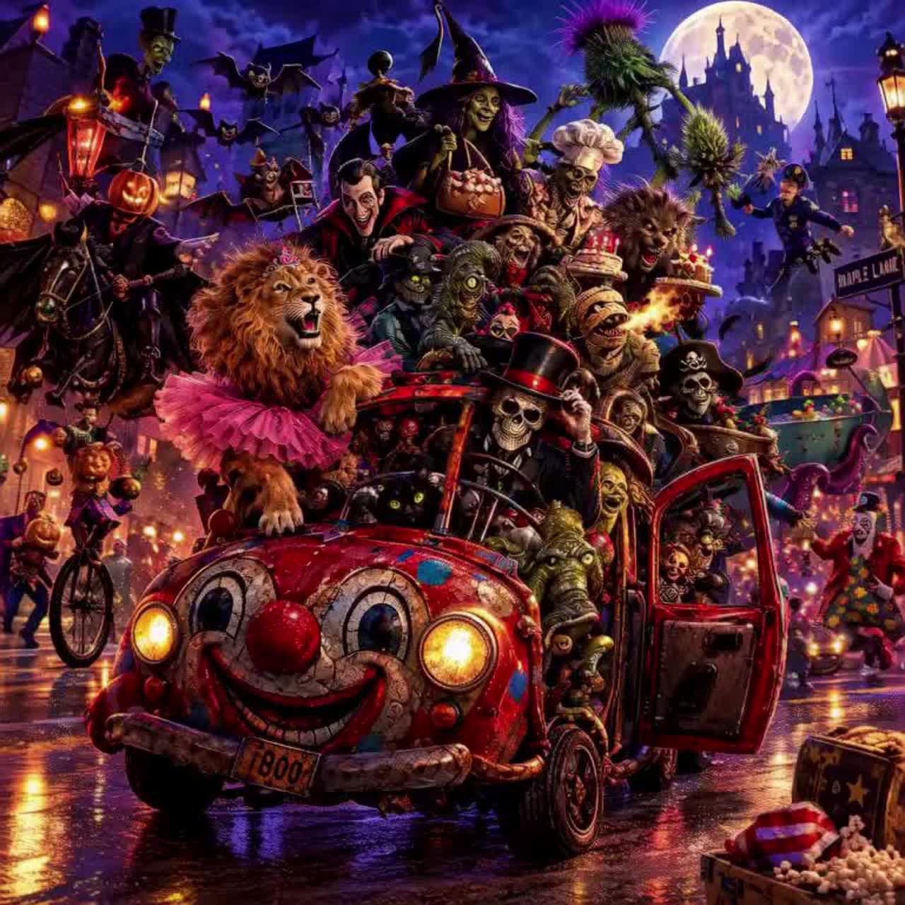 THE CLOWN CAR HAS NO BOTTOM artwork