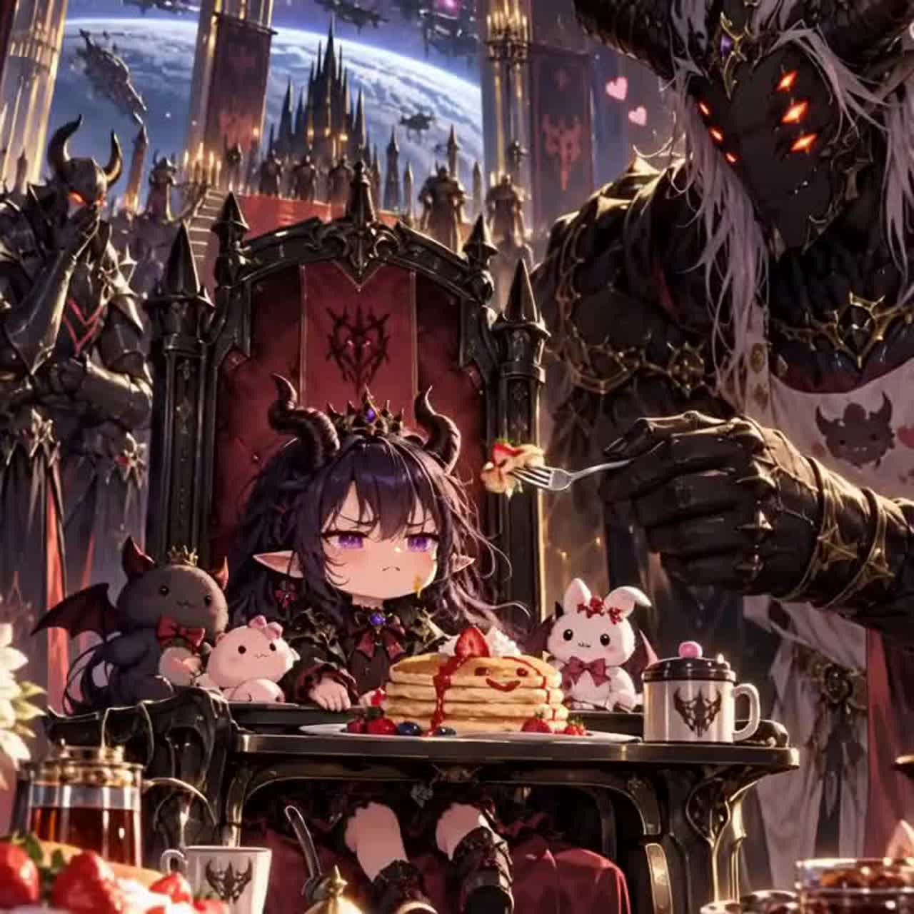 How Am I Supposed to Conquer the Galaxy When Papa Keeps Wiping My Face? artwork