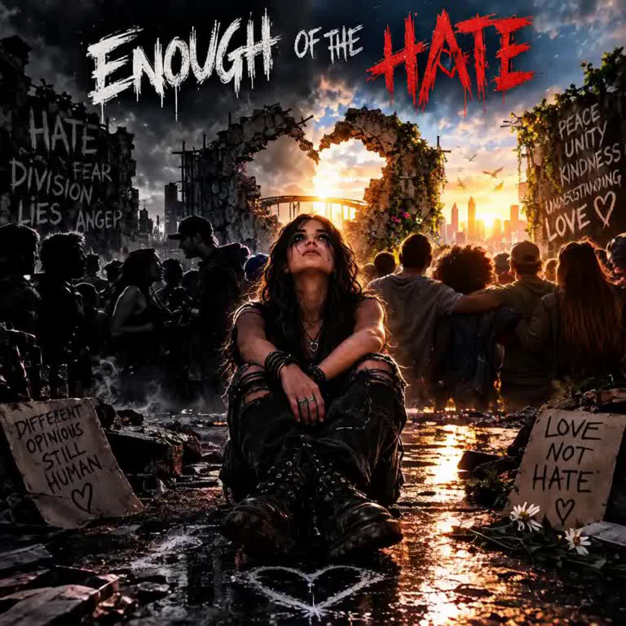 🖤 ENOUGH OF THE HATE artwork