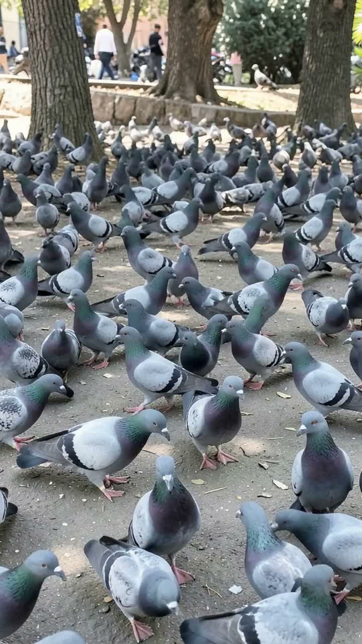 Flocks on the Wire!  🕊️😂 artwork